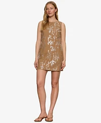 Sanctuary Women's Embellished Crewneck Straight Shift Dress