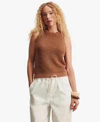 Sanctuary Women's State Crewneck Halter Tank Top