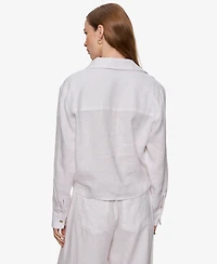 Sanctuary Women's Tie-Front Long-Sleeve Shirt