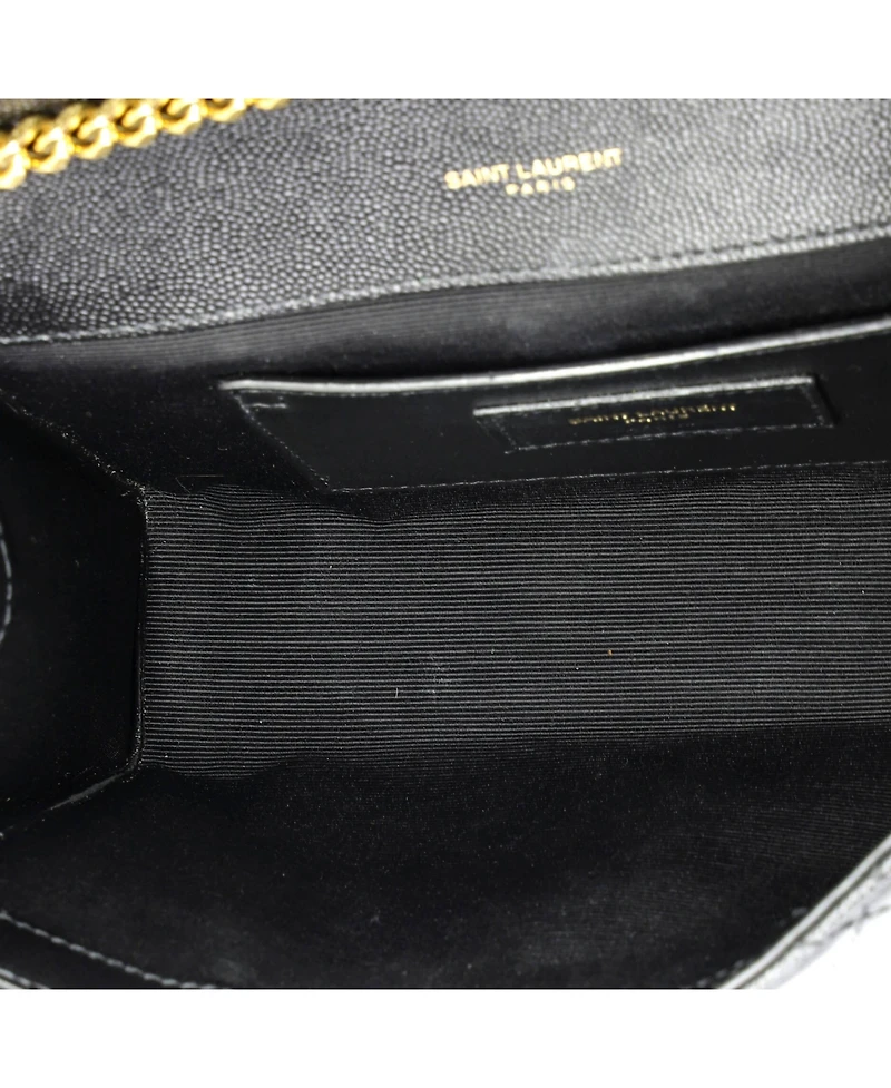 Pre-Owned Saint Laurent Small Classic Monogram Envelope Satchel Mixed Matelasse Leather