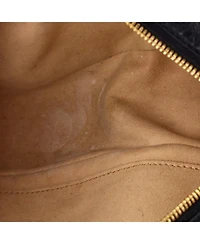 Pre-Owned Gucci Small Gg Marmont Shoulder Bag Diagonal Quilted Gg Canvas with Leather