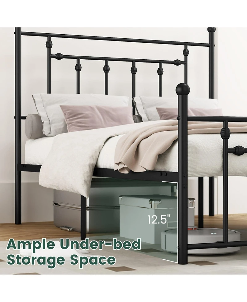 Gouun Metal Bed Frame with Headboard