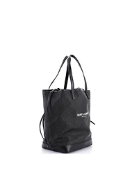 Pre-Owned Saint Laurent Teddy Shopping Tote Canvas with Leather