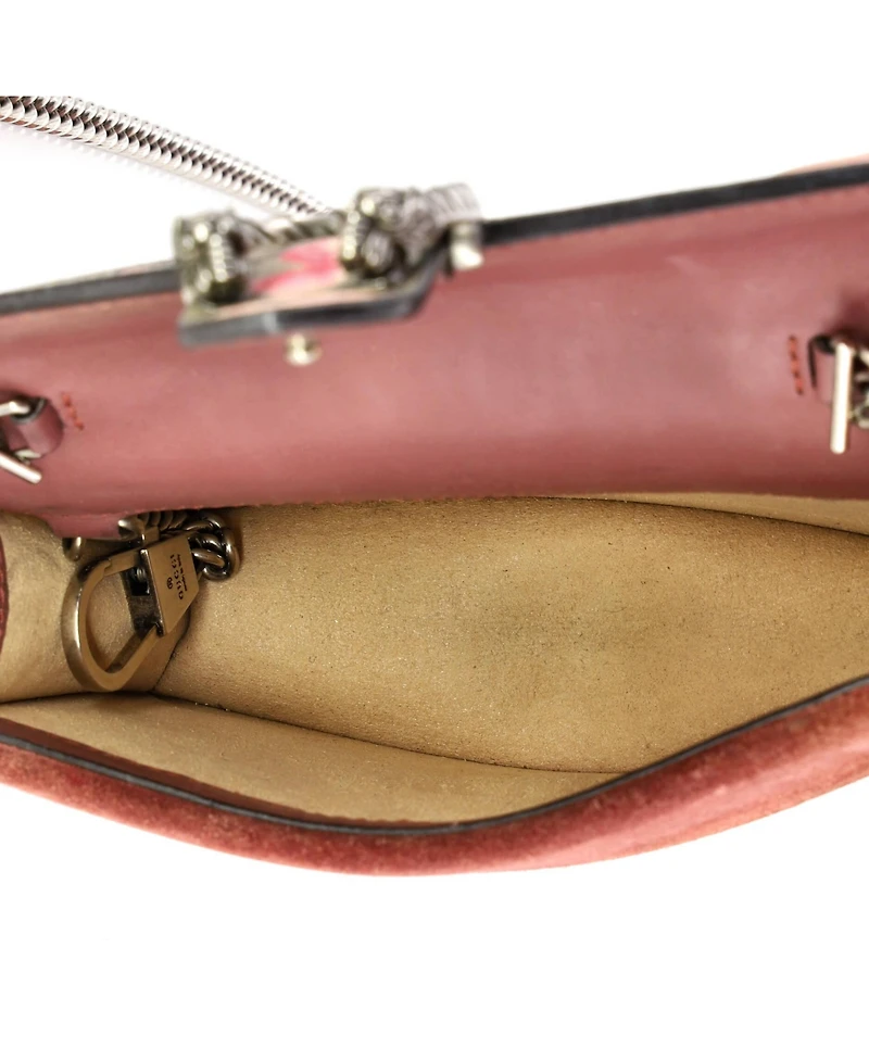 Pre-Owned Gucci Super Mini Dionysus Bag Blooms Print Gg Coated Canvas