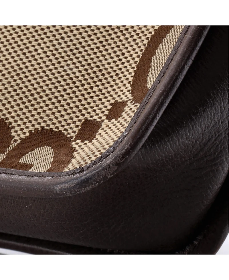 Pre-Owned Gucci Mini Camera Bag Jumbo Gg Canvas