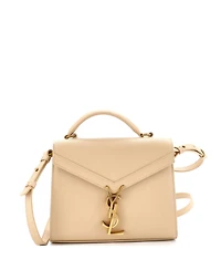Pre-Owned Saint Laurent Mini Cassandra Top Handle Bag Leather