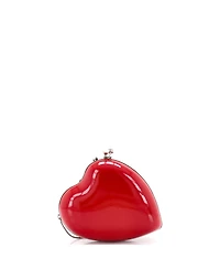 Pre-Owned Saint Laurent Small Love Heart Chain Box Clutch Patent