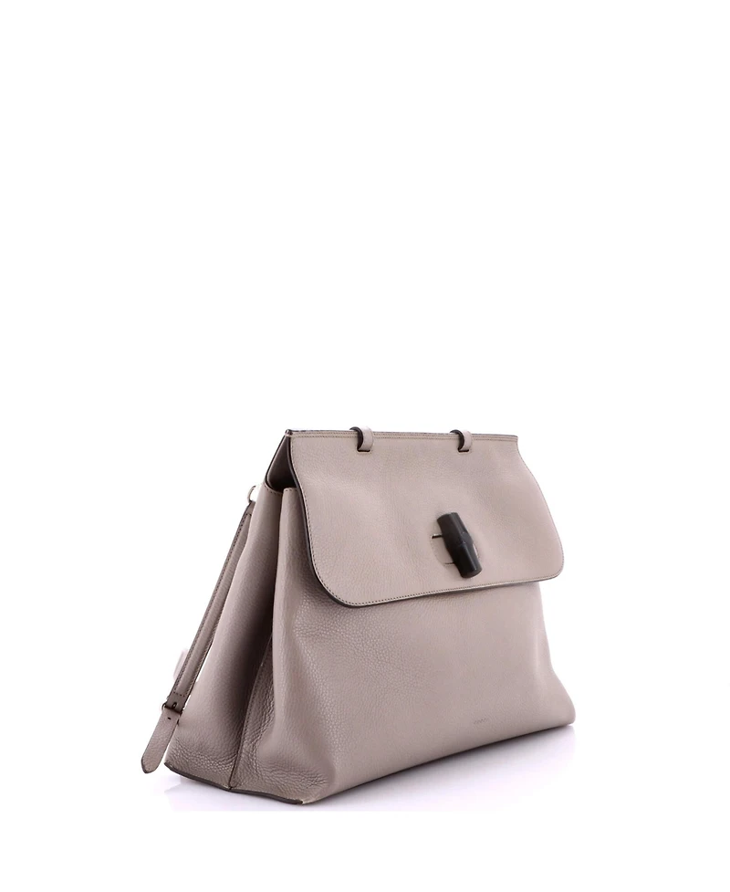 Pre-Owned Gucci Large Bamboo Daily Top Handle Bag Leather