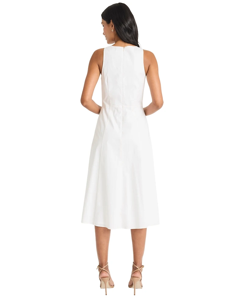 Maggy London Women's Fit and Flare Midi Dress