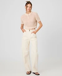 French Connection Women's Knit Short-Sleeve Top