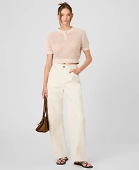 French Connection Women's Knit Short-Sleeve Top