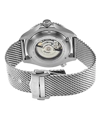 Gevril Men's Hudson Yards Swiss Automatic Silver Mesh Band Watch