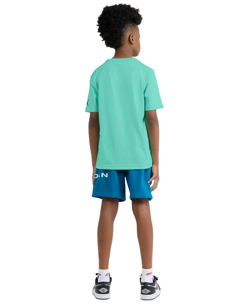 Jordan Boys' 8-20 Jumpman Grid Blur Crewneck T-Shirt