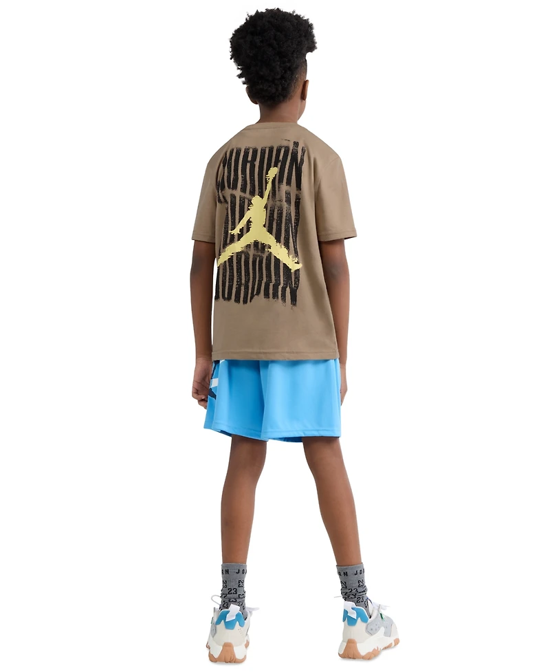 Jordan Boys' 8-20 Distressed Short-Sleeve T-Shirt