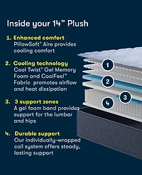 Serta Dream Haven 14" Plush Tight Top Mattress, Twin