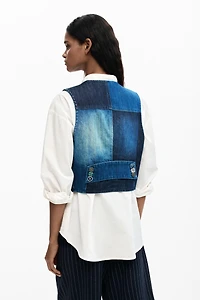 Desigual Women's Patchwork denim vest