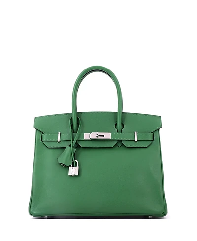Pre-Owned Hermes Birkin 30 Handbag Epsom with Palladium Hardware