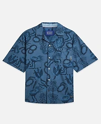 Scotch & Soda Men's Chambray Printed Shirt