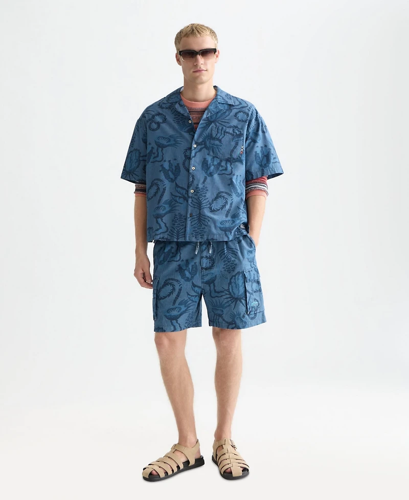 Scotch & Soda Men's Chambray Printed Shirt
