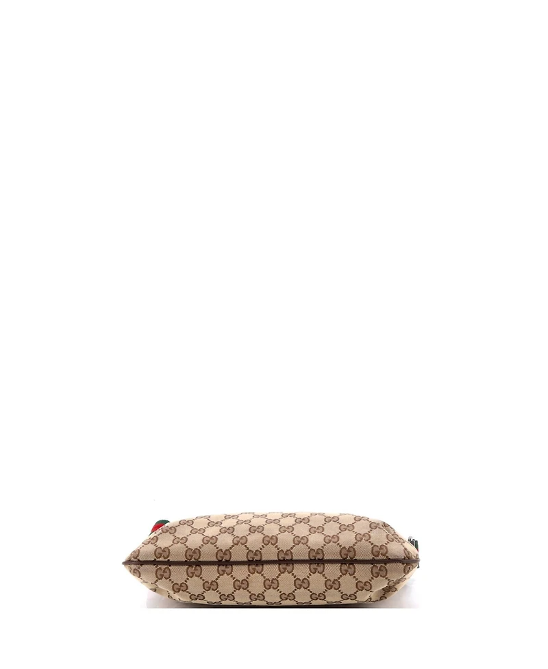 Pre-Owned Gucci Small Web Strap Messenger Bag Gg Canvas