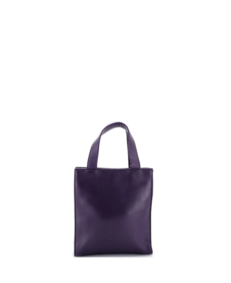 Pre-Owned Prada Mini Convertible Triangle Pocket Shopping Tote Nappa Leather