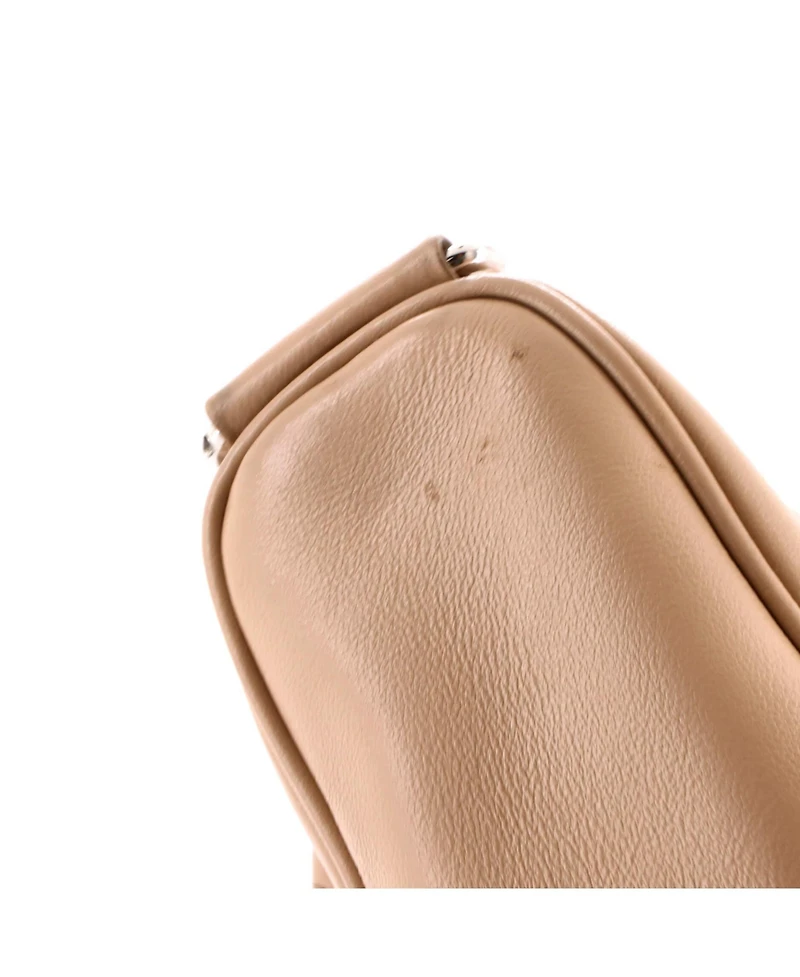 Pre-Owned Prada Small Triangle Logo Zip Crossbody Bag Leather