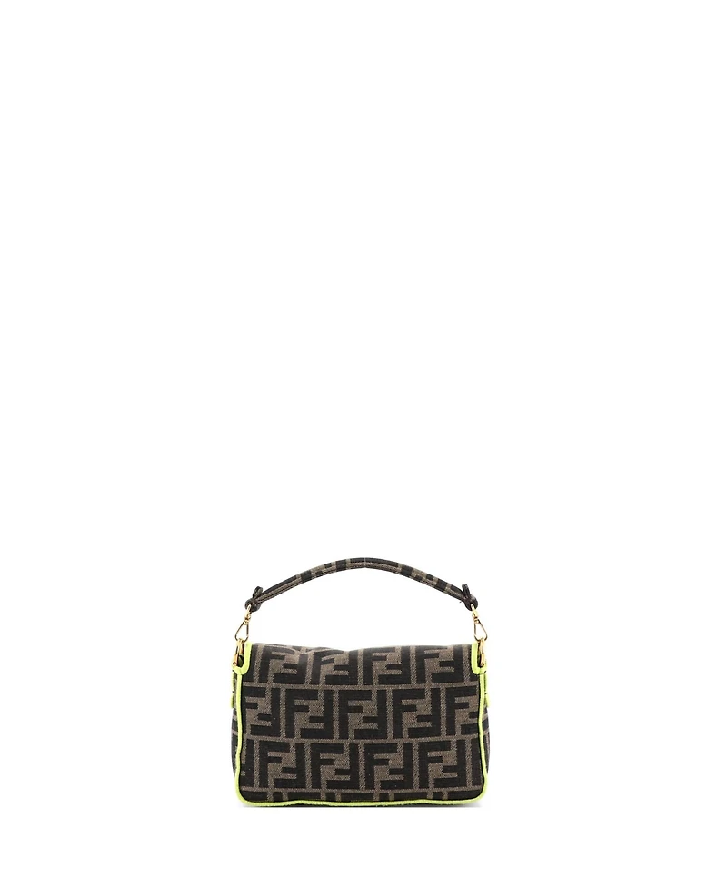 Pre-Owned Fendi Mini Baguette Nm Bag Zucca Canvas
