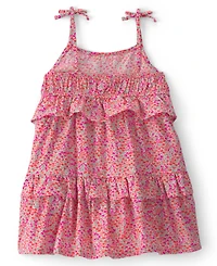 Carter's Girls' 2T-5T Floral Ruffle Tiered Dress