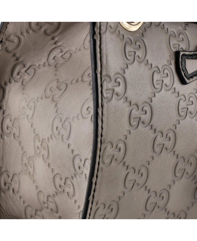 Pre-Owned Gucci Small Emily Chain Flap Shoulder Bag Guccissima Leather