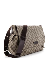 Pre-Owned Gucci Diaper Bag Gg Coated Canvas