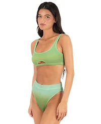 Hurley Women's Scrunch Cheeky High-Rise Swim Bottoms