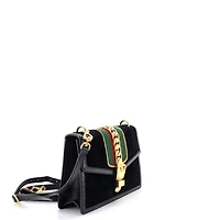 Pre-Owned Gucci Small Sylvie Shoulder Bag Gg Velvet