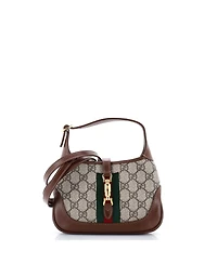 Pre-Owned Gucci Mini Jackie 1961 Hobo Gg Coated Canvas
