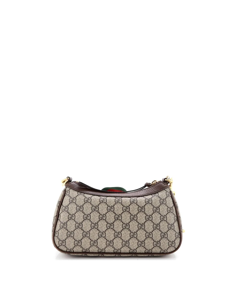 Pre-Owned Gucci Small Ophidia Charm Shoulder Bag Gg Coated Canvas