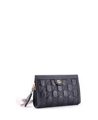 Pre-Owned Gucci Small Gg Shoulder Bag Gg Matelasse Leather