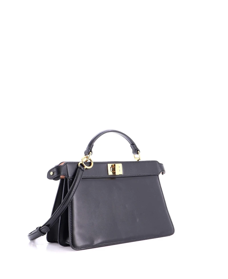 Pre-Owned Fendi East West Peekaboo ISeeU Bag Leather