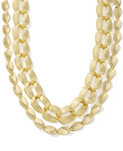 Kendra Scott Kira 14k Gold-Tone Over Brass Multi Strand Necklace