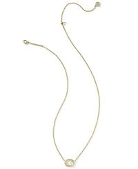 Kendra Scott Daphne Amazonite 14k Gold-Tone Over Brass Short Pendant Necklace