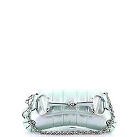 Pre-Owned Gucci Horsebit Chain Shoulder Bag Vertical Quilted Leather