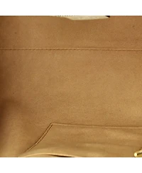 Pre-Owned Gucci Medium Padlock Chain Tote Gg Coated Canvas with Leather