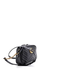 Pre-Owned Gucci Small Gg Marmont Shoulder Bag Matelasse Leather