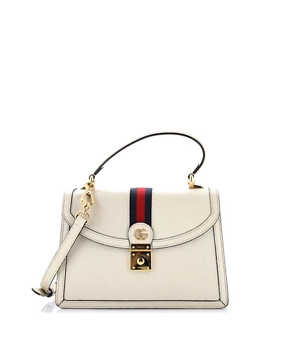 Pre-Owned Gucci Small Ophidia Flap Top Handle Bag Leather