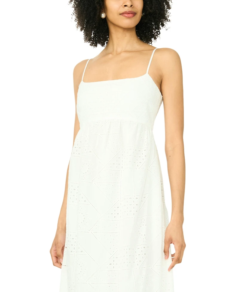 1.state Women's Sleeveless Square Neck Maxi Dress