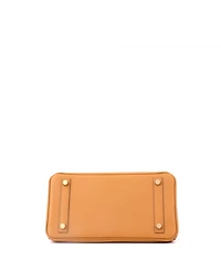 Pre-Owned Hermes Birkin 25 Handbag Brown Swift with Gold Hardware