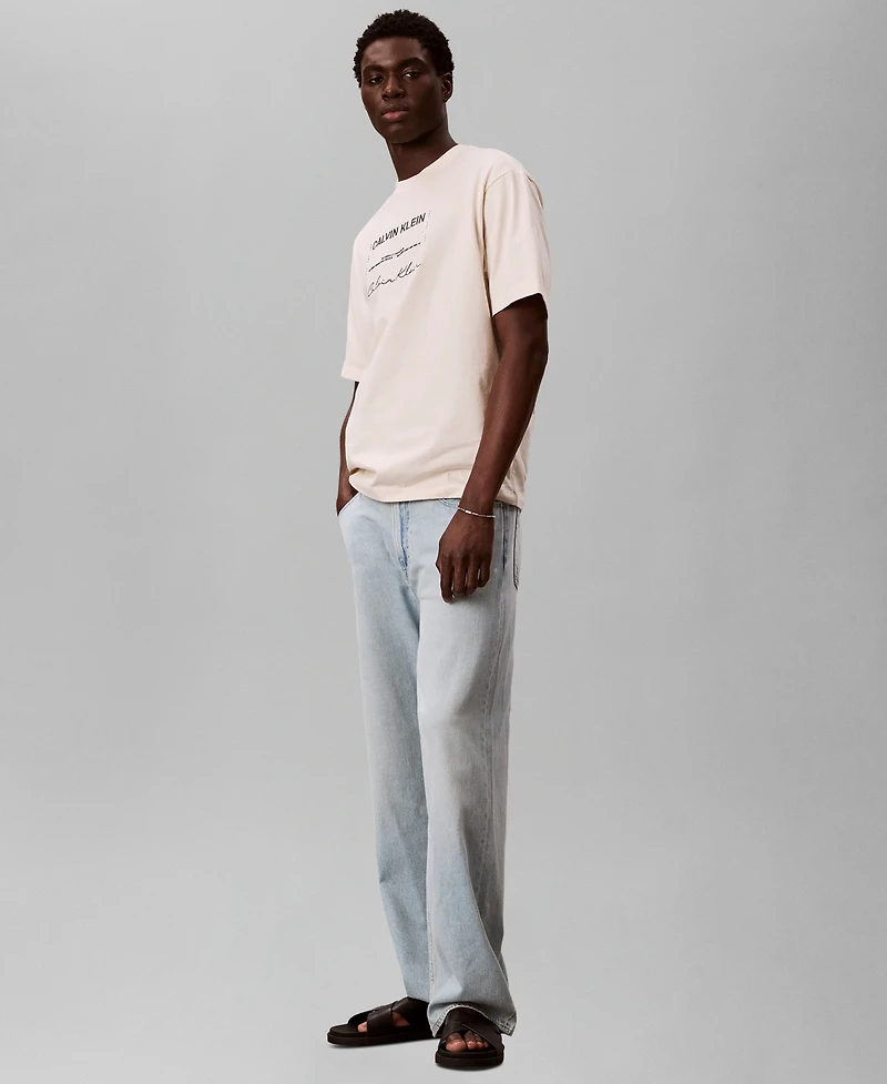 Calvin Klein Men's Invitation Logo Crewneck T-Shirt