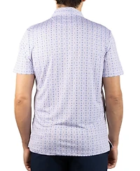 Tailorbyrd Men's Dealers Choice Printed Performance Polo Shirt