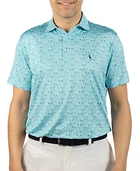 Tailorbyrd Men's Hole One Printed Performance Polo Shirt
