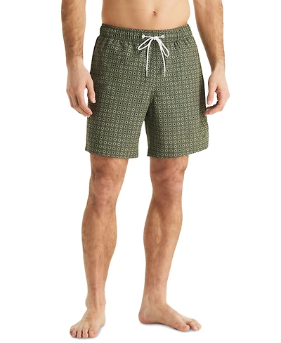 Nautica Men's Full Elastic Boxer Liner Swimsuit