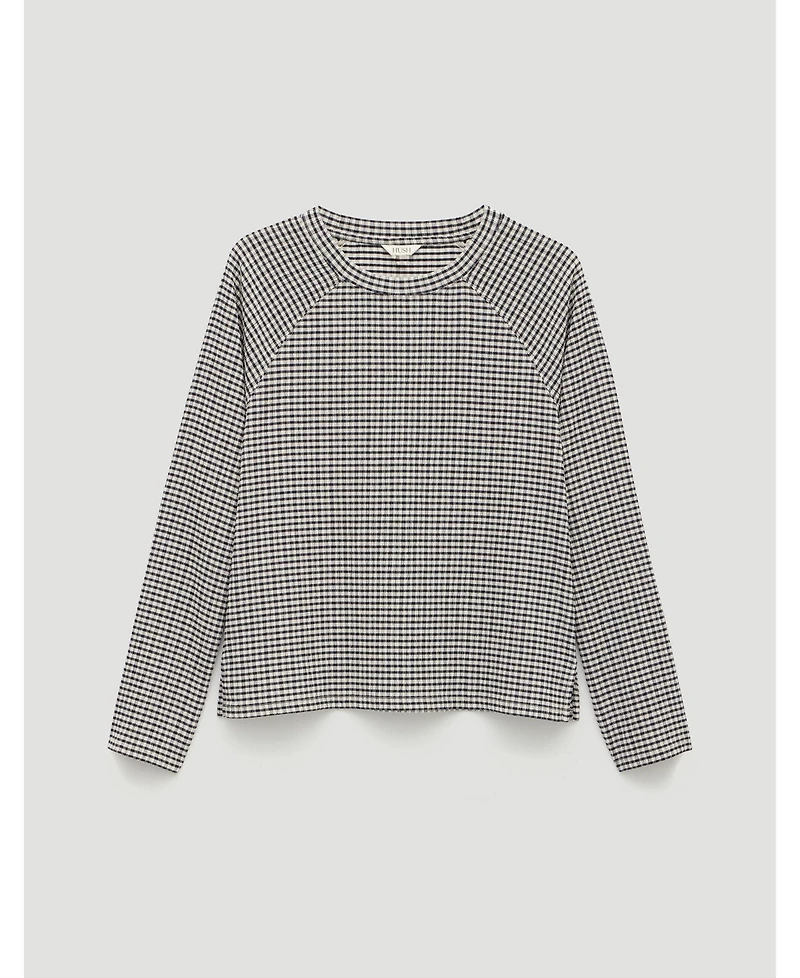 Hush Women's Matilda Gingham Raglan Top
