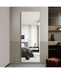 Busdays 60" x 15" Full Body Wall Mirror with Rounded Corners, 5mm Explosion Proof
